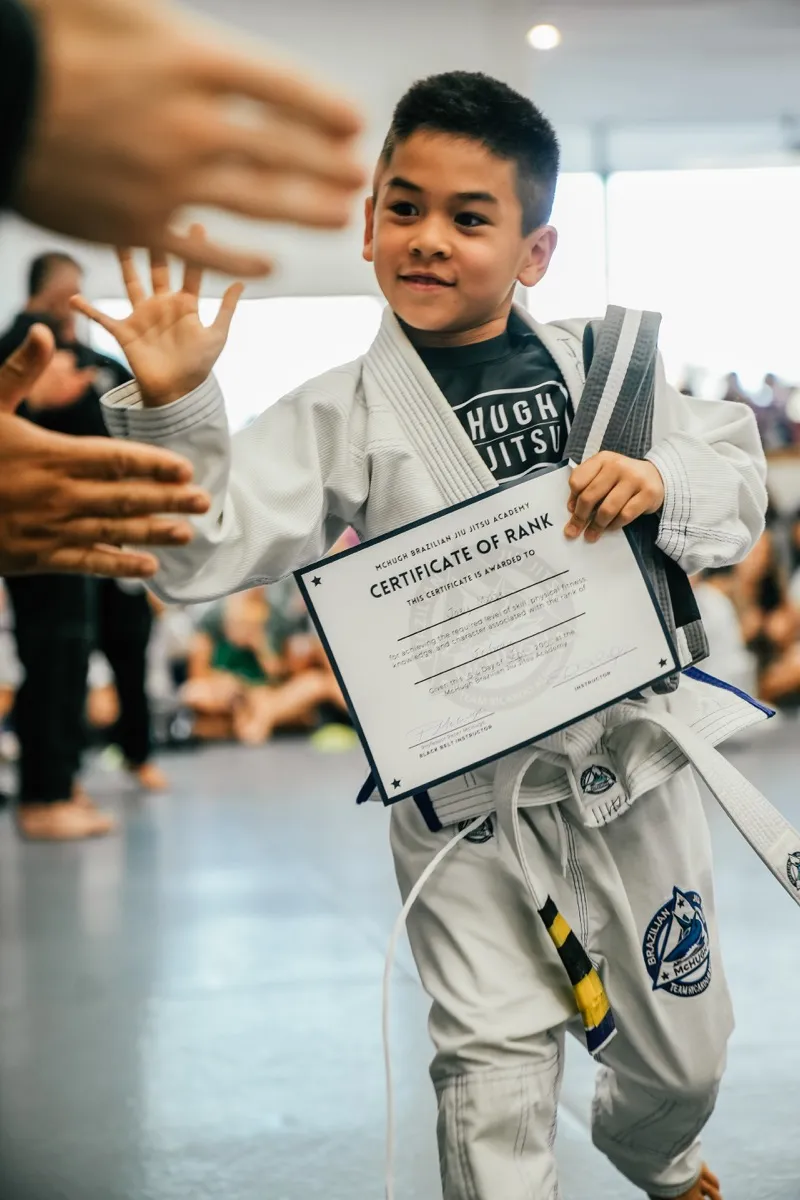 Little Sharks class at McHugh Jiu Jitsu